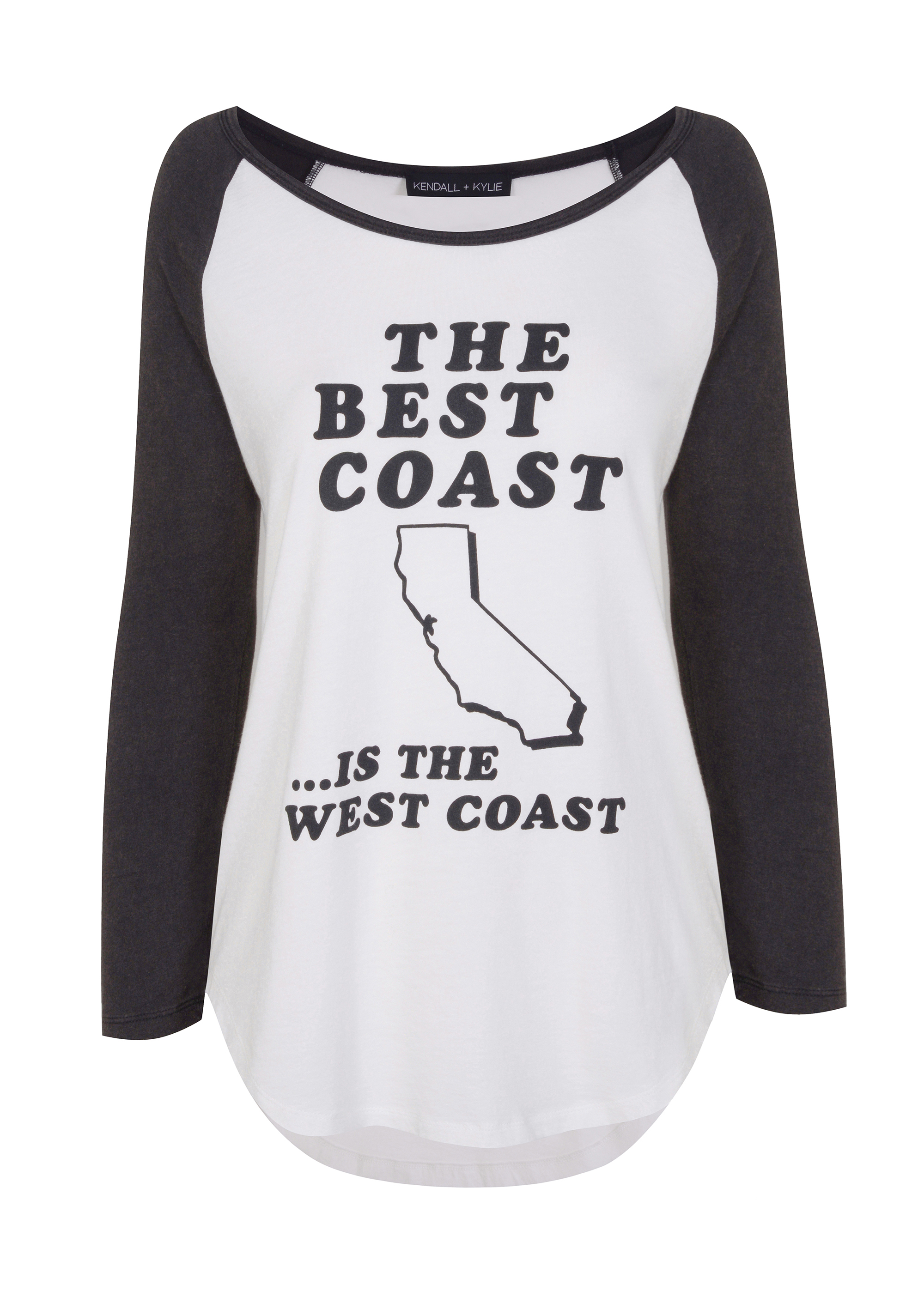 KENDALL + KYLIE - Best Coast Raglan, $52