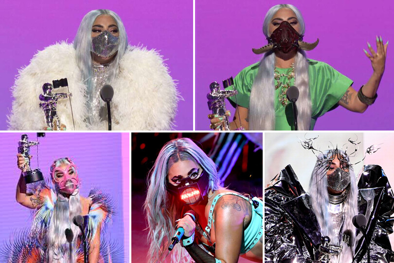 THE STORY OF- Medical And Fabric Face Masks - Lady Gaga MTV VMAs