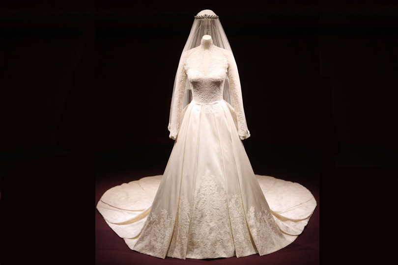 THE STORY OF- Kate Middleton's Alexander McQueen Wedding Dress - On display