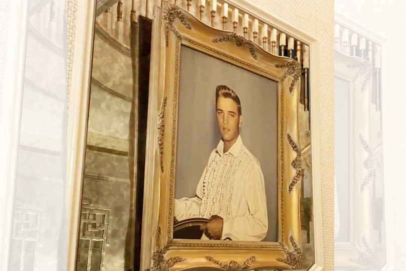 THE STORY OF: Elvis Presley's Jet-Black Hair - portrait of Elvis Presley with blonde hair 