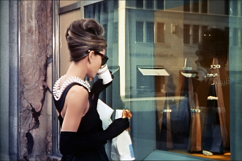 THE STORY OF The Iconic Black Givenchy Dress Worn By Audrey Hepburn In Breakfast At Tiffany’s - Opening scene