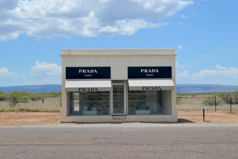 The History Of The Prada Marfa Installation In The Middle Of The Desert - HEADER