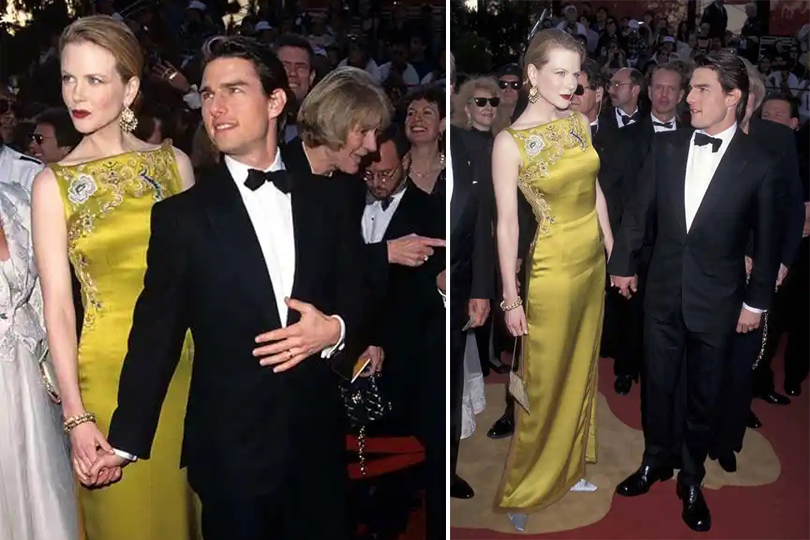 THE STORY OF- Nicole Kidman's John Galiano For Dior Chartreuse Dress She Wore To The 1997 Oscars - Oscar night