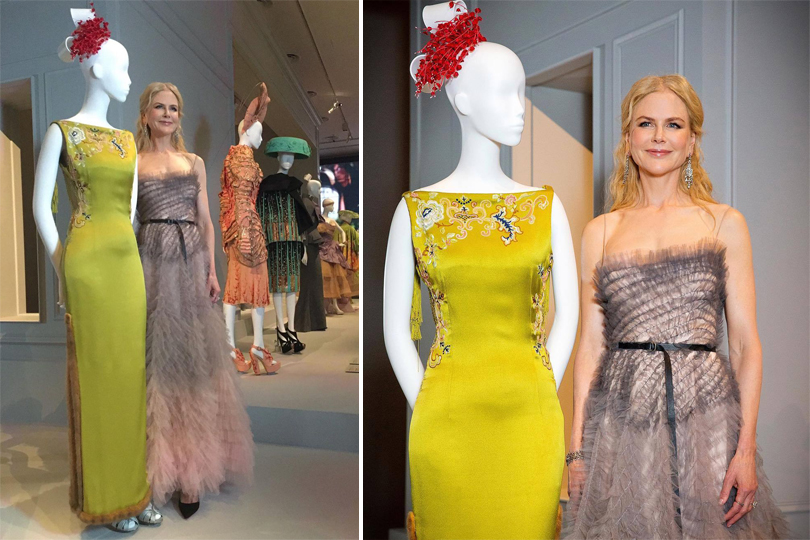 THE STORY OF- Nicole Kidman's John Galiano For Dior Chartreuse Dress She Wore To The 1997 Oscars - The National Gallery of Victoria