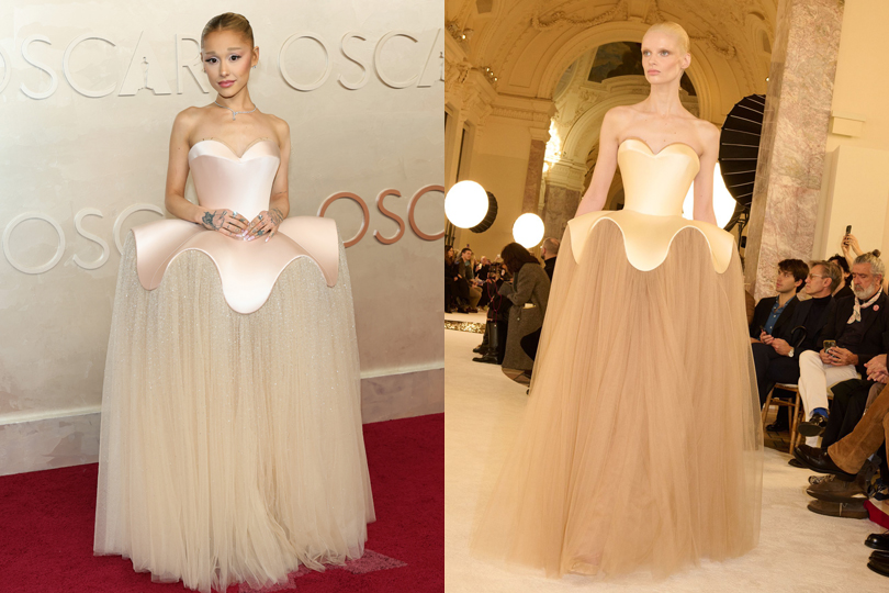 Ariana Grande's Custom Schiaparelli Oscar Dress Was Based On This S/S 2025 Haute Couture Dress