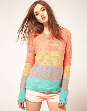 ASOS colour blocked sweater