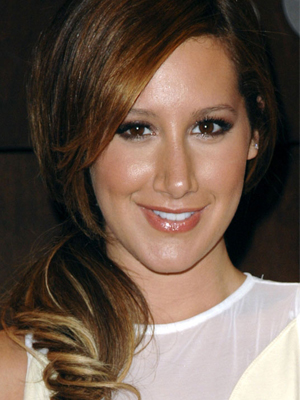 Ashley Tisdale loose ponytail