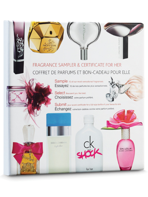 Fragrance Sampler & Certificate For Her Fragrance Sampler & Certificate For Her