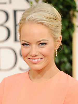 Emma Stone as a blonde