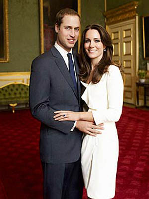 Prince William and Kate Middleton's official engagement portrait