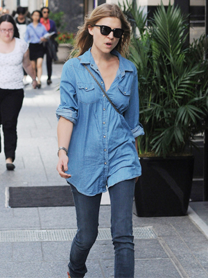 S - Clemence Poesy Denim on Denim 300x400