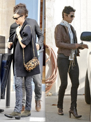 Miranda Kerr and Halle Berry ankle boots